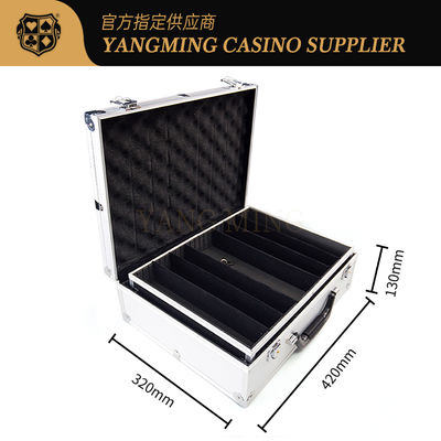 Deluxe Wholesale Aluminum Locking Chip Box Baccarat Gambling Poker Game Table Chip Boxes
