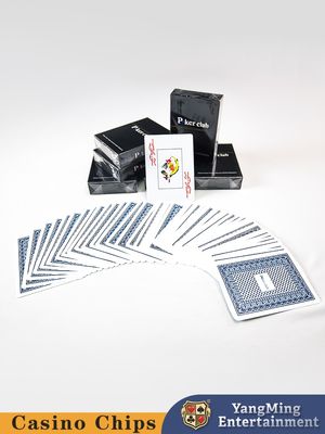 Jakość Odporne na ścieranie, wodę i rozerwanie karty do gry z PVC, duży nadruk, 280gsm, czarne pudełko, do gier w pokera Texas Hold'Em fabryka