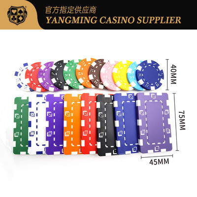 Qualità Set di fiches da poker personalizzate con logo in ABS e ceramica da 11,5 grammi, fiches in plastica USA per giochi di poker Texas Club Casino fabbrica