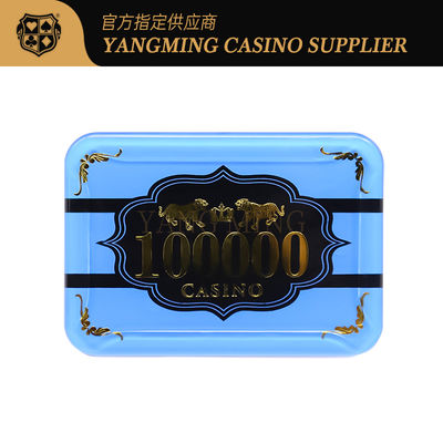 Customized Acrylic Chips Dragon Tiger Pattern Design Crystal Plastic Baccarat Poker Table Game