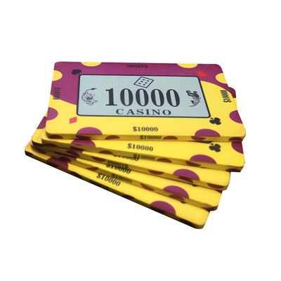 Qualität Benutzerdefiniertes Logo Texas Hold'em Anti-Fälschungs-Ton-Poker-Karten Keramik-Chips Casino Texas Schach Mahjong Raum Fabrik