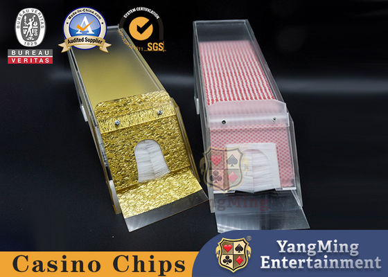 Qualität Casino 1-8 Decks Handspielkarten Händler Schuh mit klarem Acryl Deckel 5-7mm Tiefe Fabrik