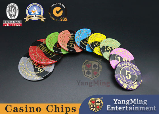 Casino Custom Private High-Temperature Bronzing Acrylic Poker Club RFID Chips