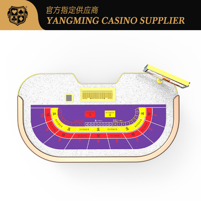 Luxury Casino-Style Card Table 9-Seat Configuration Optional Logo Customization