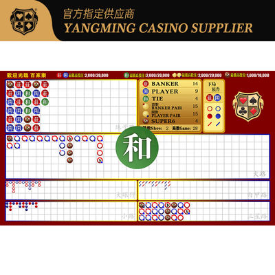 Qualität Professionelles Baccarat-Tischspielsystem Casino Club Baccarat Software System Pokertischspiele Fabrik