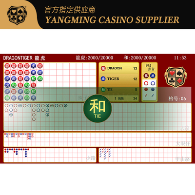 International Poker Dragon Tiger Elite Live Suite Multi-Table Tournament System Software