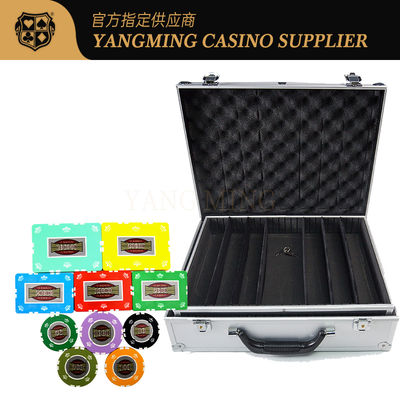 Kalite Özel Casino Fişleri 760 Parça Kil Texas Hold'Em Poker Oyunları Fişi fabrika