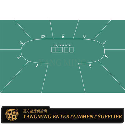 Quality Factory Supply Tablecloth Texas Hold'Em 9 Player Waterproof Game Tablecloth Design Customized factory