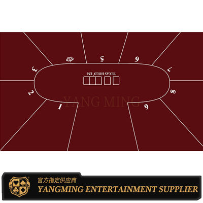 Quality Factory Supply Tablecloth Texas Hold'Em 9 Player Waterproof Game Tablecloth Design Customized factory