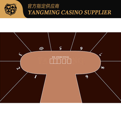 Qualità Design personalizzato per tavolo da gioco impermeabile Texas Hold'em a 9 giocatori fabbrica