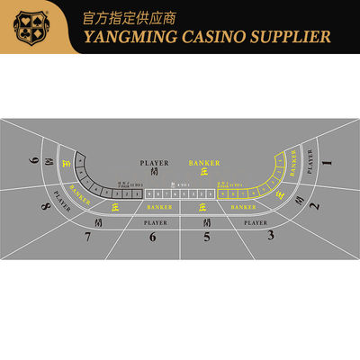 Quality Factory Supply Baccarat 9 Players Casino Game Tablecloth Design Customized Table Layout factory