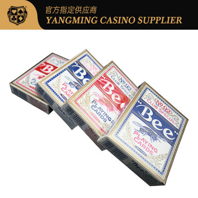Jakość Gambling Club German 310g Casino Playing Cards Czerwony lub niebieski Casino No.92 Bee Playing Cards fabryka