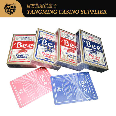 Qualità Carte da gioco tedesche di gioco del casinò 310g del club rosse o carte da gioco blu dell'ape del casinò No.92 fabbrica