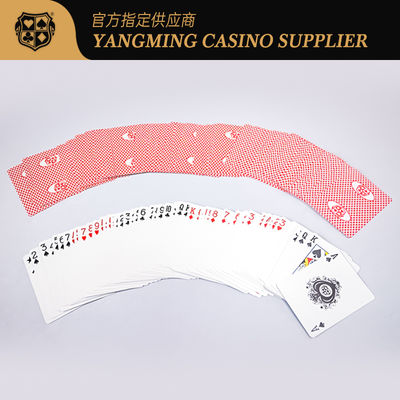 품질 오리지널 맞춤카드 카지노 전문 빨간색과 파란색 두 가지 색상 카드 재고 공장
