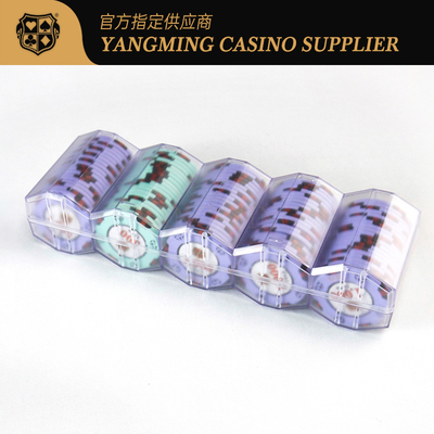 Fully Matte Customized 100 Pieces 45mm Round Casino Chip Tray