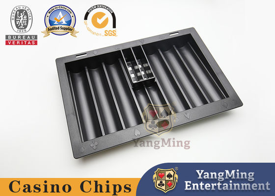 Quality International Durable Texas Poker Table Chip Float Black Plastic Chip Board For Casino Game factory