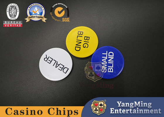 คุณภาพ 50 * 6mm อุปกรณ์เกมคาสิโนเท็กซัสโป๊กเกอร์วีไอพีตัวแทนจำหน่ายคลับคนตาบอดขนาดใหญ่ขนาดเล็กปุ่มคาสิโนตารางทุ่มเท โรงงาน