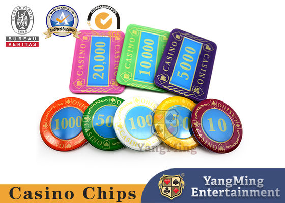 Jakość Kasyno Crystal Poker Chips Set Lucency Akrylowy 730 PCS Plastic Gaming Set Z W Aluminiowej Pudełce fabryka