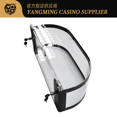 Jakość Kasyno Poker Ruletka Stół Pudełka z żetonami Akrylowe Przejrzystość Gęstka Zamka Nośnik żetonów fabryka