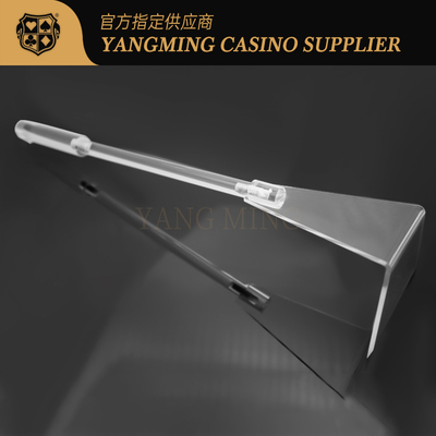 Baccarat Transparent 2 Section Chips Code Receiver Retractable Thickened Acrylic Ceramic Chips Rake Plastic Handle