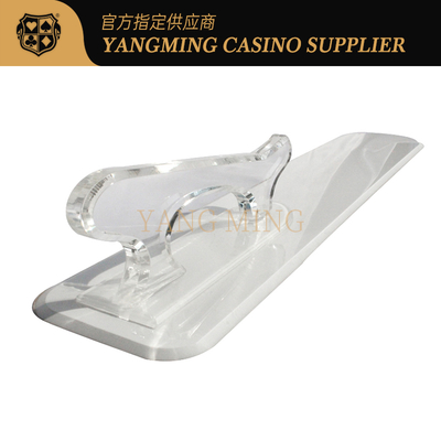 Eco - Friendly Casino Game Accessories Plastic Poker Competition Dedicated Cards Shovel Transparent Handle