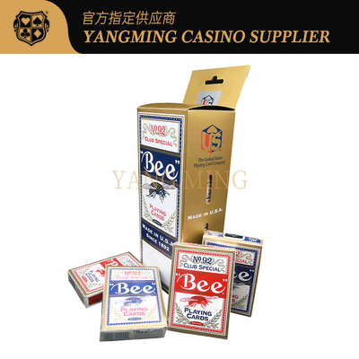 Casino 310g Bee Poker Cards American Imported Black Core Baccarat Cards For Casino Game