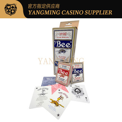 Quality Professional Casino 310g Bee Poker Cards American Imported Black Core Baccarat Cards For Casino Game factory