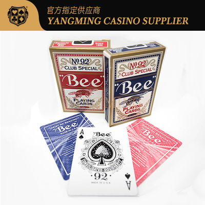 Quality Professional Casino 310g Bee Poker Cards American Imported Black Core Baccarat Cards For Casino Game factory