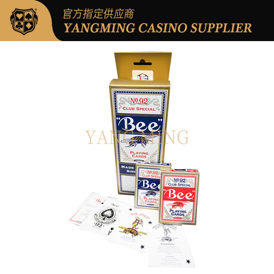 Deluxe American Black Core Cards 310g Casino Bee Poker Cards For Baccarat Poker Game