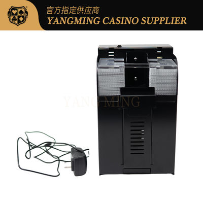 Jakość Międzynarodowy w pełni automatyczny 8-pokój Texas Hold'Em Shuffler wykonany z czarnego metalu żelaza do gry kasynowej fabryka