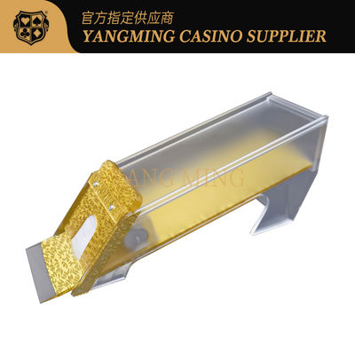 Kwaliteit Goud 8 decks poker dealer slijpen Baccarat Dragon Tiger tafelspel kan worden ontworpen fabriek