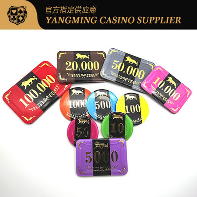 3.3mm Thickness RFID Casino Poker Chip Set With Aluminum Chips Case