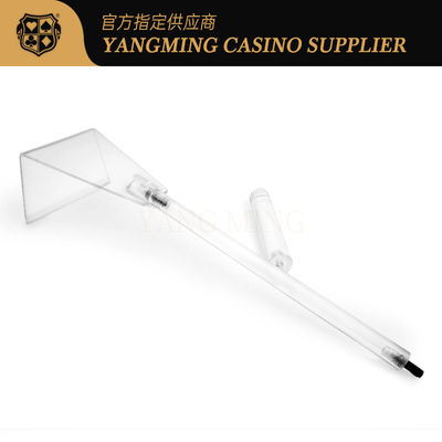 Qualité Les jetons de poker acryliques de pleins de casino accessoires transparents de jeu râteau de jeu de puces ratissent/démontages télescopiques en plastique usine