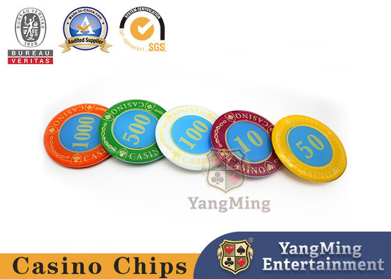 Kalite 730 Adet Akrilik Kristal Cips Seti Poker Oyunu Bağımsız UV Menekşe fabrika