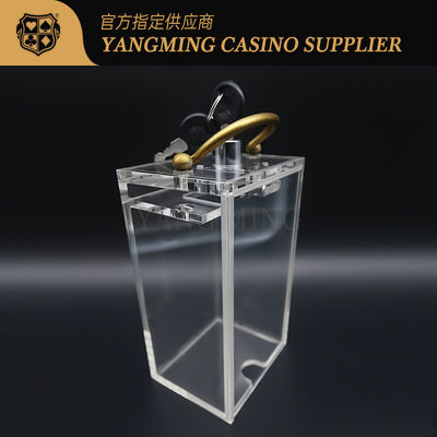 Jakość 6-pokładowy stół do pokera Baccarat Wysoki przezroczysty akryl 171 * 100 * 80 mm fabryka