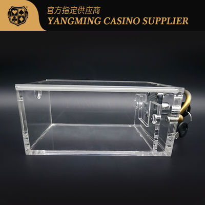 Jakość 6-pokładowy stół do pokera Baccarat Wysoki przezroczysty akryl 171 * 100 * 80 mm fabryka