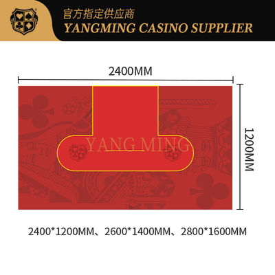Kalite High-End Texas Hold'em 9 Player Waterproof Game Tablecloth Design Customized fabrika