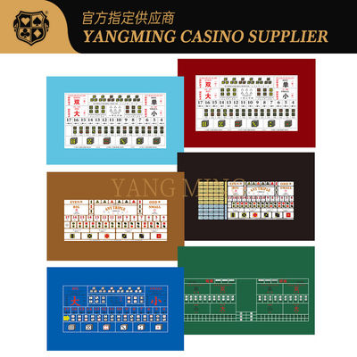 Quality Customizable Durable 100% Polyester Fabric For Sic Bo Casino Tables For Casino Game factory