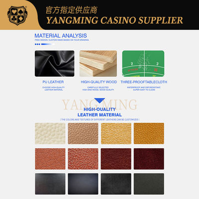 Качество 10 Persons High Quality Poker Table Solid Wood Baccarat Gambling Table For Sale фабрика