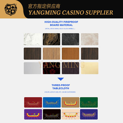 Qualität Solid Wood 10-Person Poker Table – High-End Baccarat Gambling Table For Sale Fabrik