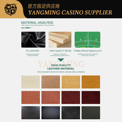 คุณภาพ Customizable Texas Hold'em Poker Table – Premium Casino-Grade Gaming Table โรงงาน