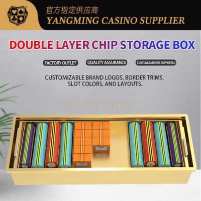 Quality Customizable Metal Chip Tray – High-Quality Casino Chip Storage Tray For Casino Game factory