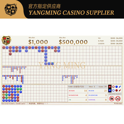 Calidad Sistema de Hoja de Ruta Big Road de Baccarat — Diseñado a Medida para Uso Profesional en Casino fábrica