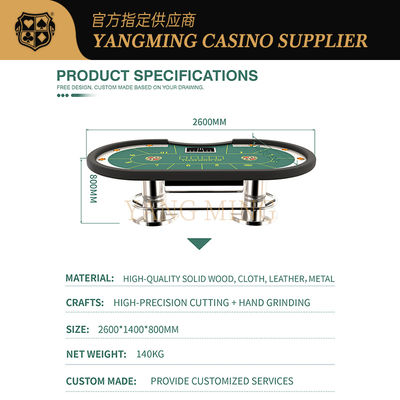 คุณภาพ โต๊ะคาสิโนเท็กซัส โฮลเดมที่มีคุณภาพสูง สําหรับเกมสโมสรทัวร์นาเมนต์ โรงงาน