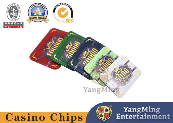 Qualité jeu de puces en plastique de tisonnier de casino d'épaisseur de 3.3mm avec 760pcs dans une boîte intérieure usine