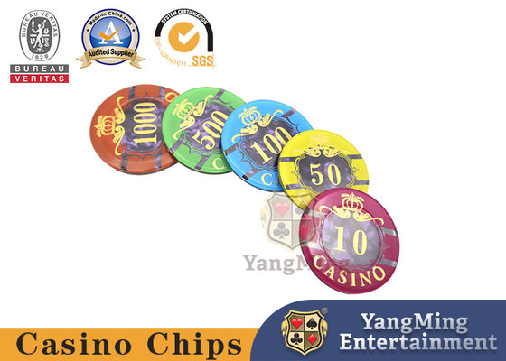 Qualité jeu de puces en plastique de tisonnier de casino d'épaisseur de 3.3mm avec 760pcs dans une boîte intérieure usine
