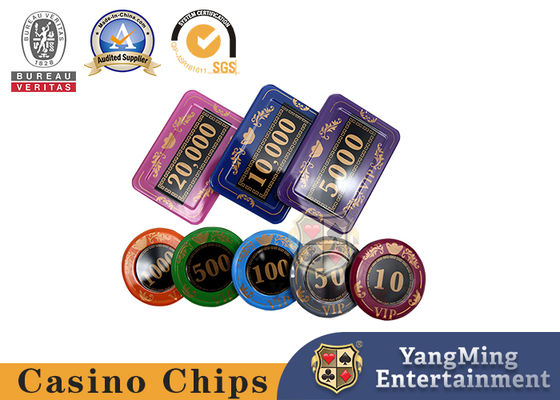 Качество Набор микросхем/игра в покер рулетки стиля экрана 730 ПК кристаллические установили в алюминиевый случай фабрика