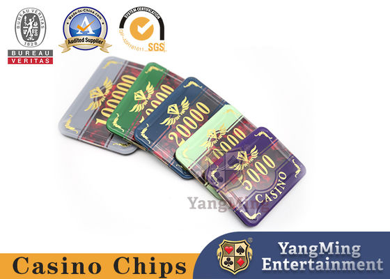 Qualité Puces consacrées de casino acrylique de la France de jeu de puces de PCs du plastique 760 de tisonnier du Texas usine