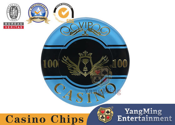 Jakość 760 sztuk Akrylowy Premium Bronzing Casino Poker Chip Zestaw do rozrywki fabryka