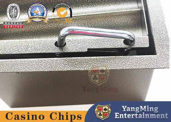 Double Layer Factory Custom Metal Iron Hybrid Chips Holder Chips Tray Blackjack Rectangular Poker Chip Tray